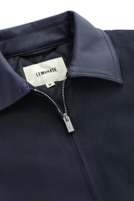 PADDED BOMBER JACKET NAVY BLUE